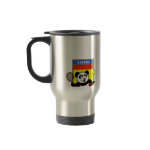This adorable little panda loves to get out on the court and hits some balls. Panda plays in front of a large flag of Spain. This is a great design for anyone who loves to play tennis, watch tennis or just loves cute pandas.