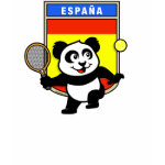 This darling little <b>panda bear</b> is too cute! Panda loves to play <b>tennis</b>! This adorable <b>tennis t-shirt</b> is perfect for tennis players and tennis fans. Support the Spanish Tennis Team with this cute panda shirt!