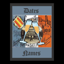 Spain Travel Poster add names, date posters
