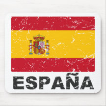 Spain Vintage Flag Mousepads