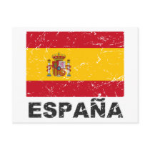 Spain Vintage Flag Post Card