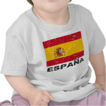 Spain Vintage Flag Tees