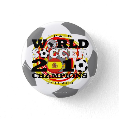 Spain World Cup 2010 Champions Button button