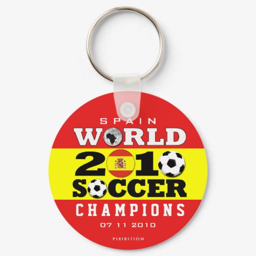 Spain World Cup 2010 Champions Keychain keychain