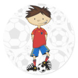 Spain World Cup Soccer Boy Sticker
