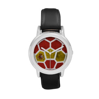 Spain Kid's Black Leather Watch