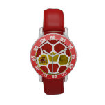 Spain Red Designer Watch