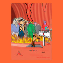 Spammer In Hell Cartoon - Funny posters