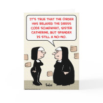 spandex nuns no-no dress code cards by rexfmay spandex nuns no-no dress code cards