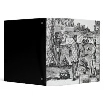 Spaniard Bartering with Natives of Patagonia Vinyl Binders