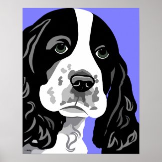 Spaniel Dog Print