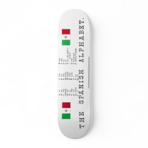 Spanish Alphabet Skateboard