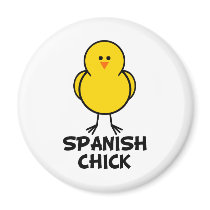 Spanish Chick magnets by chicktshirts8 Spanish Chick magnets