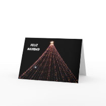 Spanish Christmas Card -- Tree of LIghts