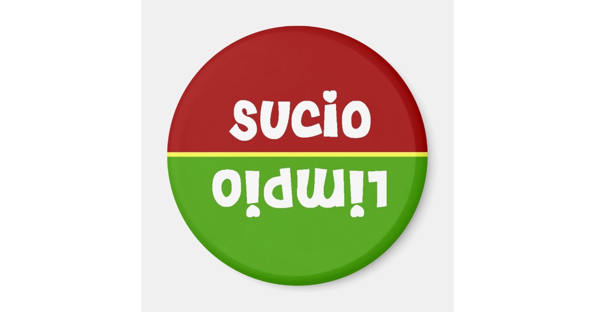 Spanish Clean Dirty Dishwasher Zazzle