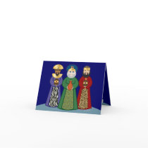 spanish DIA DE REYES *three KINGS day* greeting Greeting Cards