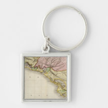 Spanish dominions in North America, southern part Key Chains