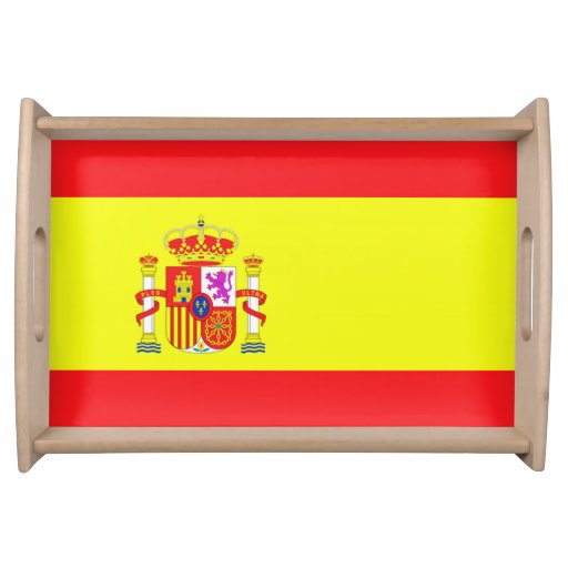 Spanish Flag Food Trays Zazzle