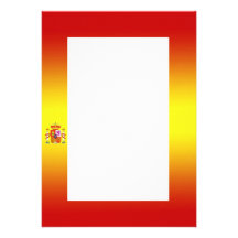 Spanish Flag Gradient Invitation