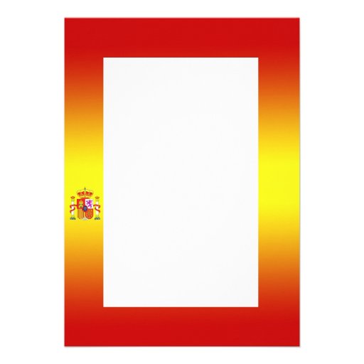 Spanish Flag Gradient Invitation