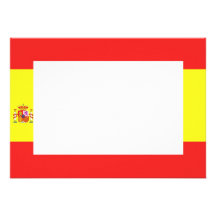 Spanish Flag Horizontal Invitation