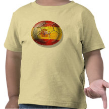 Spanish flag of Spain Soccer Ball 2012 Champions Tee Shirts