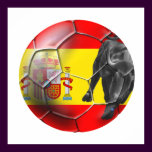 Spanish flag soccer ball Spain soccer gifts