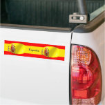 Spanish Flag With Bubble Bumper Sticker