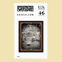 Spanish Flat, 1852 by Joseph Blaney Starkweather stamps