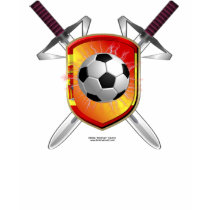 Spanish Football Shield Ladies Petite Shirt