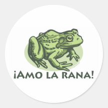 Spanish Frog - I Love Frogs Sticker