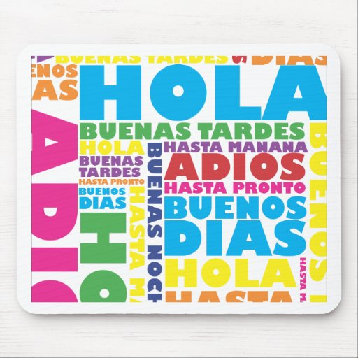 Spanish Greetings Mouse Pad Zazzle
