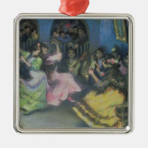 Spanish Gypsy Dancers, 1898 Christmas Ornament