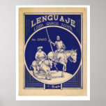 Spanish Language Textbook Don Quixote Sancho Panza Posters