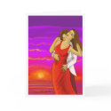 Spanish Lovers Valentines card card
