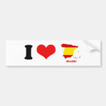 SPANISH MAP BUMPER STICKERS