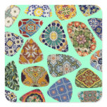 Spanish &amp; Mexican Tile Mosaic Square Sticker