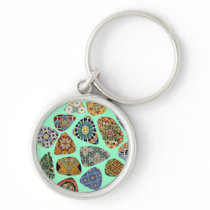 Spanish & Mexican Tile Mosic Key Chains
