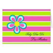 Spanish Mother's Day Card - Flower