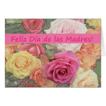 Spanish Mother's Day rose card