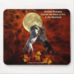 Spanish Mustang Stallion Horses Fractal  Mousepad