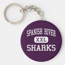 Spanish River - Sharks - High - Boca Raton Florida Keychains