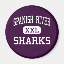 Spanish River - Sharks - High - Boca Raton Florida Refrigerator Magnets