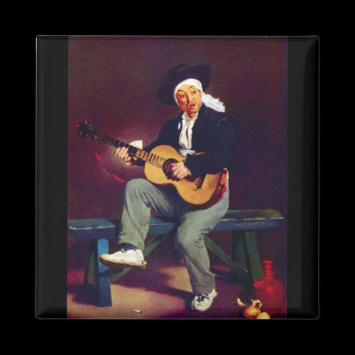 Spanish singer by Edouard Manet Refrigerator Magnets