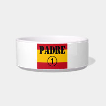 Spanish Speaking Fathers & Dads : Padre Numero Uno Cat Bowls