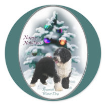 Spanish Water Dog Christmas Gifts stickers