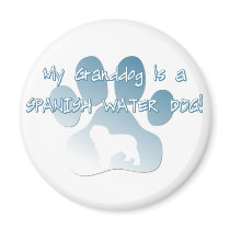 Spanish Water Dog Granddog magnets by MenagerieMayhem Spanish Water Dog Granddog magnets