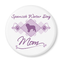 Spanish Water Dog Mom Fridge Magnet
