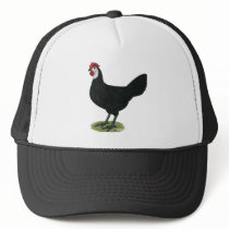 Spanish:  White-faced Hen Trucker Hat
