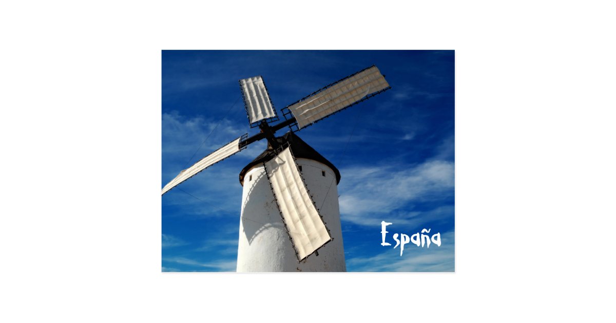 Spanish windmill Postcard Zazzle